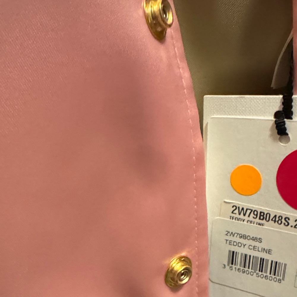 Celine Blush Satin Bomber Jacket - Picture 6 of 6